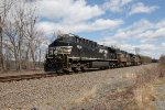 A light engine move through Cove, PA